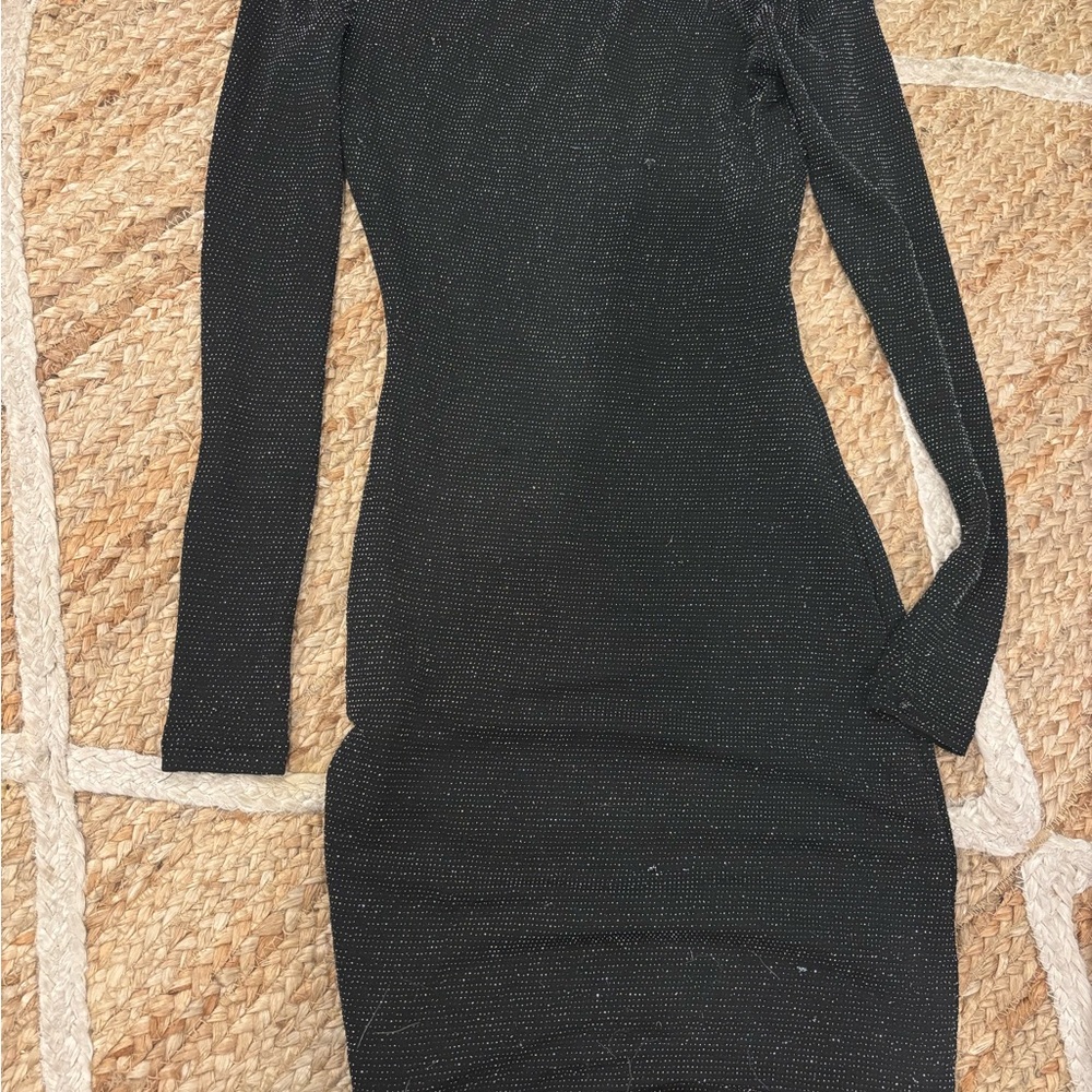 Elegant Black Long Sleeve Dress